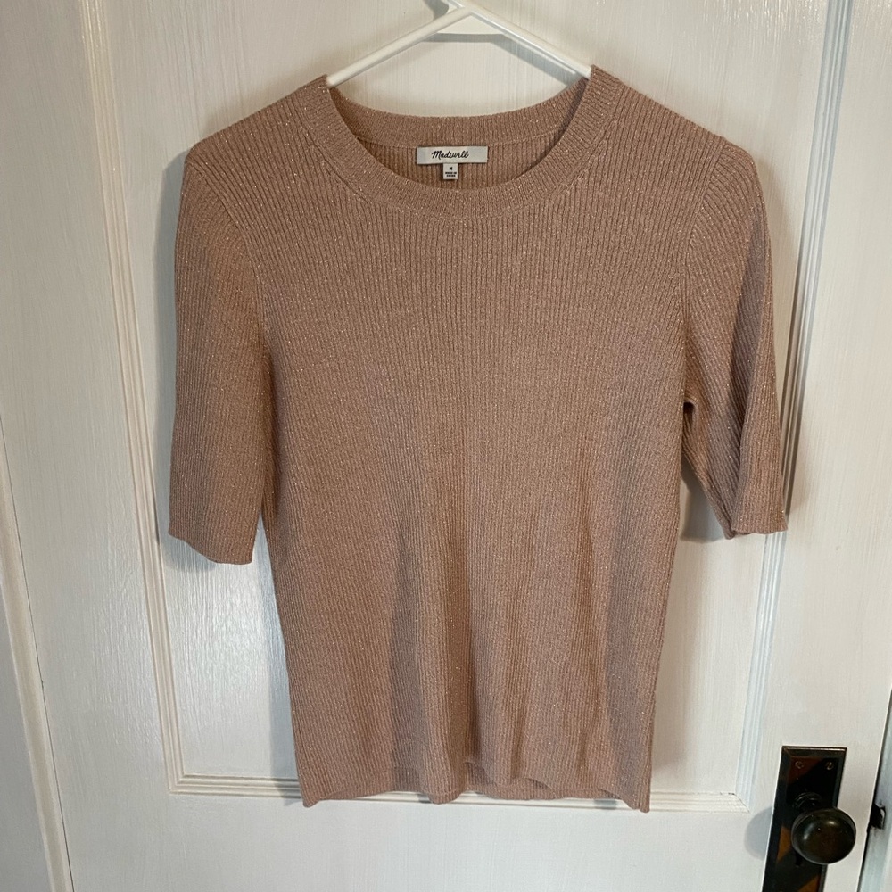 Madewell ribbed sparkling sweater